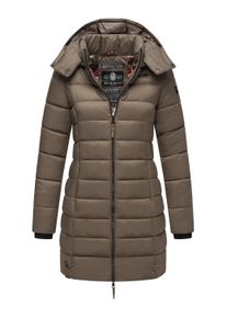 Steppmantel Marikoo "Steppmantel Abendsternchen", Damen, Gr. L, braun (stone braun), Obermaterial: 100% Nylon NY. Obermaterial: Futter: 100% Polyester PES. 100% Polyester PES., M&auml;ntel Steppmantel