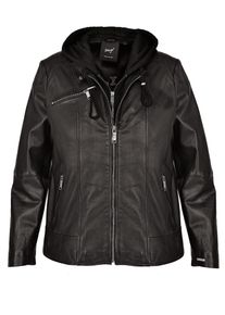 Lederjacke Maze "Lederjacke 42021318", Damen, Gr. 46, schwarz, Obermaterial: 100% Lammleder LEL. Futter: 100% Baumwolle CO., Jacken Lederjacke