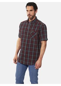 Kurzarmhemd Babista "Kurzarmhemd CELITOSSO", Damen, Gr. L, weit, blau (dunkelblau kariert), Obermaterial: 100% Baumwolle CO., Hemden Kurzarmhemd