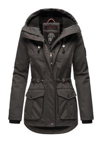 Outdoorjacke Marikoo "Marikoo Babetaa Princess Damen Winterjacke B931", Damen, Gr. XS, grau (anthrazit), Obermaterial: 65% Polyester PES. 35% Baumwolle CO., Jacken Outdoorjacke