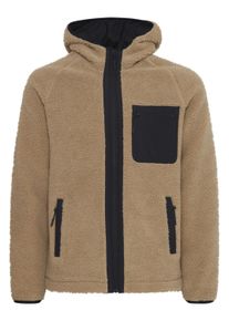 Kapuzenfleecejacke INDICODE "Hoodie IDTrod", Herren, Gr. 3XL, beige (cornstalk), Obermaterial: 100% Polyester PES., Sweatjacken Kapuzenfleecejacke