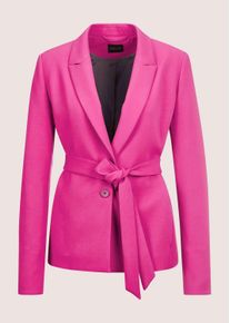 Madeleine Mode Jackenblazer MADELEINE "Blazer Blazer mit Taillenband", Damen, Gr. 40, pink (magenta), Obermaterial: 49% Polyester PES. 42% Viskose CV. 9% Elasthan EL., Modern, normal, Blazer Jackenblazer