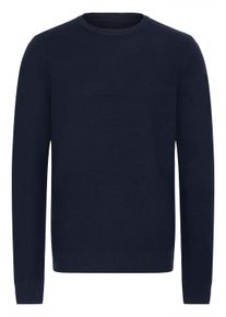 Strickfleece-Pullover Blend "Strickpullover BHDANA", Herren, Gr. S, schwarz (salute), Obermaterial: 50% Polyester PES. 45% Polyacryl PAN. 5% Wolle mw., Pullover Strickfleece-Pullover