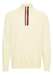 Troyer FQ1924 "Troyer FQKyle", Herren, Gr. M, wei&szlig; (cloud dancer), Obermaterial: 87% Baumwolle CO. 13% Polyester PES., unifarben, Pullover Troyer