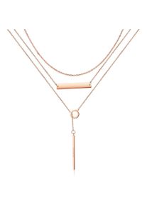 Edelstahlkette AILORIA "Halskette ARIELLE", Damen, gold (ros&eacute;gold), Halsketten Edelstahlkette