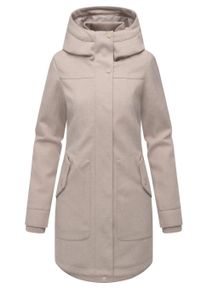 Wollmantel Ragwear "Wollmantel Janesha Coat", Damen, Gr. XXL, beige (ecru), Obermaterial: 100% Polyester PES. Obermaterial: Futter: 100% Polyester PES., M&auml;ntel Wollmantel