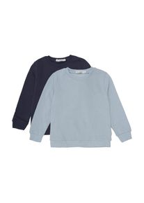 Sweatshirt Minymo "Rundhalspullover MISweatshirt", Jungen, Gr. 92, blau (schwarz navy), Obermaterial: 100% Baumwolle CO., Pullover Sweatshirt