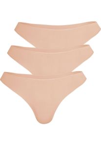 String Nina von C. "3er Pack Damen String Secret", Damen, Gr. 42, beige (caramel), Obermaterial: 95% Polyamid PA. 5% Elasthan EL., Unterhosen String