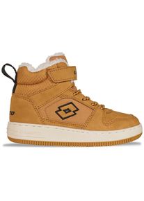 Sneaker Lotto, M&auml;dchen, Gr. 28, schwarz (wheat, schwarz), Synthetik, Textil, Schuhe Sneaker, - mit kuschelig-warmem Teddyfutter