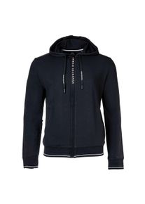Sweatshirt Armani Exchange "Sweatjacke", Herren, Gr. L, blau (marine), Obermaterial: 95% Baumwolle CO. 5% Elasthan EL., Sweatshirts Sweatshirt