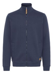 !Solid Sweatjacke SOLID "Trainingsjacke SDARNOL", Herren, Gr. L, blau (marineblaus), Obermaterial: 65% Polyester PES. 35% Baumwolle CO., Sweatjacken Sweatjacke