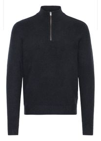 Troyer Casual Friday "Troyer CFHEINE halfzip", Herren, Gr. S, blau (schwarz navy), Obermaterial: 65% Polyacryl PAN. 27% Nylon NY. 5% Wolle mw. 3% Polyester PES., Pullover Troyer