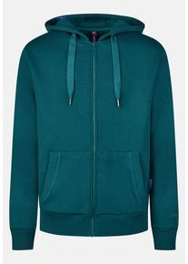 Sweatjacke SALZHAUT "Sweatjacke BREKER", Damen, Gr. XXL, blau (dragonfly), Obermaterial: 55% Baumwolle CO. 45% Polyester PES., Sweatjacken Sweatjacke