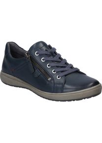 Sneaker Josef Seibel "Caren 12, ocean", Damen, Gr. 37, blau (ocean), Obermaterial: 100% Rindsleder Leather cow., Schuhe Sneaker