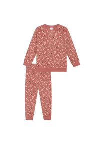 Schlafanzug Schiesser "Pyjama", M&auml;dchen, Gr. 140, bunt (rosa), Obermaterial: 80% Baumwolle CO. 20% Polyester PES., Homewear-Sets Schlafanzug