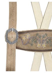 Hosentr&auml;ger JCC "Hosentr&auml;ger 31023205", Herren, Gr. 48, wei&szlig; (sand), Obermaterial: 100% Ziegenveloursleder GOVL., Hosentr&auml;ger Hosentr&auml;ger