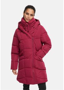 Winterjacke Marikoo "Marikoo Virenaa 16 Steppmantel N106", Damen, Gr. XL, lila (berry wine), Obermaterial: 100% Polyester PES., Jacken Winterjacke