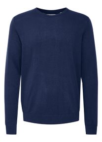 Strickfleece-Pullover Blend "Strickpullover BHPullover", Herren, Gr. 3XL, blau (marineblaus), Obermaterial: 78% Viskose CV. 22% Polyester PES., Pullover Strickfleece-Pullover