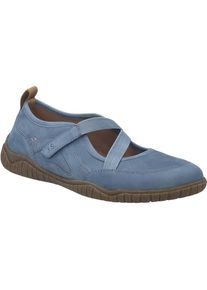 Ballerina Josef Seibel "Wynona 10, slate blue", Damen, Gr. 38, blau (slate blau), Obermaterial: 100% Rindsleder Leather cow., Schuhe Ballerina