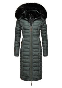 Wintermantel Navahoo "Wintermantel Umay", Damen, Gr. XXL, blau (stormy blau), Obermaterial: 100% Polyester PES. Obermaterial: Futter: 100% Polyester PES. 100% Polyester PES., M&auml;ntel Wintermantel