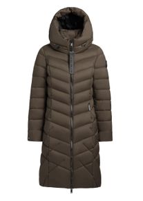 Steppmantel Khujo "Steppmantel Odana3-YM", Damen, Gr. M, gr&uuml;n (dunkelgr&uuml;n), Obermaterial: 100% Nylon NY. Obermaterial: Futter: 100% Nylon NY. 100% Polyester PES., M&auml;ntel Steppmantel