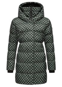 Steppmantel Ragwear "Steppmantel Niara Print", Damen, Gr. XXL, gr&uuml;n (dusty gr&uuml;n), Obermaterial: 100% Polyester PES. Obermaterial: Futter: 100% Polyester PES. 100% Polyester PES., M&auml;ntel Steppmantel