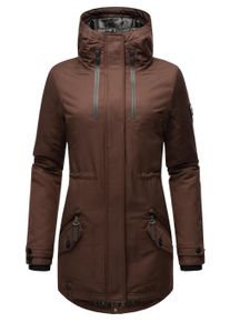 Wintermantel Navahoo "Wintermantel Avrille II", Damen, Gr. XS, braun (schwarz choco), Obermaterial: 70% Baumwolle CO. 30% Polyester PES. Obermaterial: Futter: 100% Polyester PES. 100% Polyester PES., M&auml;ntel Wintermantel