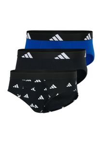 Slip adidas originals "Slip 3er Pack", Herren, Gr. S, bunt (schwarz, wei&szlig;, blau), Obermaterial: 95% Baumwolle CO. 5% Elasthan EL., Unterhosen Slip