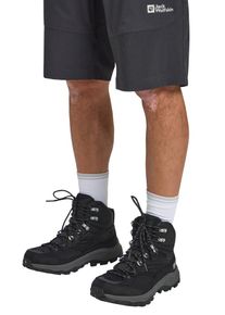 Wanderschuh Jack Wolfskin "CYROX TEXAPORE MID M", Herren, Gr. UK10-EU445, Normalschaft, phantom, Obermaterial: Synthetik. Obermaterial 2: Textilmaterial. Futter: Polyester, Schuhe Wanderschuh