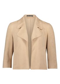 Jackenblazer Betty Barclay "Blazer-Jacke mit Rei&szlig;verschluss", Damen, Gr. 46, beige, Obermaterial: 92% Polyester PES. 8% Elasthan EL., Blazer Jackenblazer