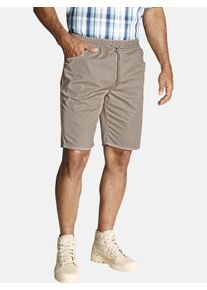 Bermudas Jan Vanderstorm "Schlupfshort FILEMON", Herren, Gr. 62, beige, Obermaterial: 100% Baumwolle CO., comfort fit knielang, Hosen Bermudas
