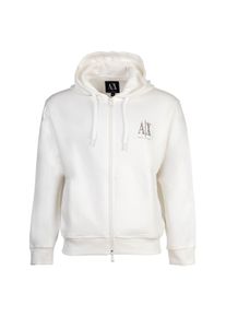 Sweatshirt Armani Exchange "Sweatjacke 1er Pack", Damen, Gr. XXL, wei&szlig;, Obermaterial: 79% Baumwolle CO. 17% Polyester PES. 4% Elasthan EL., Sweatshirts Sweatshirt