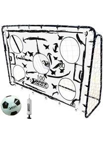 Fu&szlig;balltor BEST Sporting "Fu&szlig;balltor TAKTIK", schwarz-wei&szlig; (schwarz, wei&szlig;), Sport-Tore, Kinder, B/H/L: 213cm x 152cm x 60cm, 1 Stk., Fu&szlig;balltor, B:213cm H:152cm L:60cm