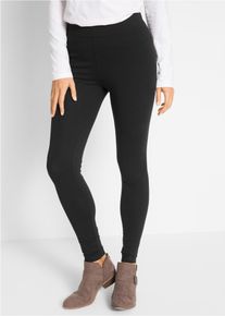 Leggings bonprix "Leggings aus Baumwoll-Mix", Damen, Gr. 56/58 (XXXL), N-Gr, schwarz, Obermaterial: 95% Baumwolle, 5% Elasthan, skinny fit, Hosen Leggings, aus Baumwoll-Mix, mit Elasthananteil, schmale Skinny-Fit-Passform