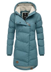Wintermantel Ragwear "Wintermantel Pavla", Damen, Gr. XXL, blau (stone blau25), Obermaterial: 100% Polyester PES. Obermaterial: Futter: 100% Polyester PES. 100% Polyester PES., M&auml;ntel Wintermantel