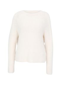 Rundhalspullover Zero "Pullover mit R&uuml;ckenausschnitt", Damen, Gr. L, beige (eggnog), Obermaterial: 58% Polyacryl PAN. 14% Polyamid PA. 14% Polyester PES. 12% Wolle WO. 2% Elasthan EL., Pullover Rundhalspullover