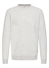 !Solid Longpullover SOLID "Sweater SDAULA", Herren, Gr. M, grau (light grau melange), Obermaterial: 65% Polyester PES. 35% Baumwolle CO., Pullover Longpullover
