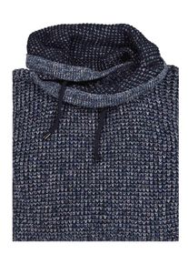 Rollkragenpullover Ragman, Herren, Gr. 52, blau (blau, melange, 171), Strick, 100% Baumwolle, ohne Ausschnitt, Pullover Rollkragenpullover