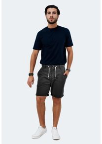 Shorts INDICODE "INDICODE InCanvar Herren Stoff Shorts B795", Herren, Gr. XL, Einheitsgr&ouml;&szlig;e, schwarz, Obermaterial: 100% Baumwolle CO., Hosen Shorts