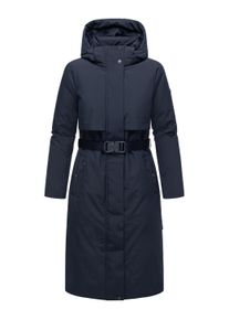 Wintermantel Navahoo "Wintermantel Waldbummler 14", Damen, Gr. M, blau (navy), Obermaterial: 100% Polyester PES. Obermaterial: Futter: 100% Polyester PES. 100% Polyester PES., M&auml;ntel Wintermantel