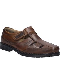 Slipper Josef Seibel "Alastair 08, cognac", Herren, Gr. 42, braun (cognac), Obermaterial: 100% Rindsleder Leather cow., Schuhe Slipper