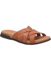 Slipper Josef Seibel "Fabricia 05, orange", Damen, Gr. 44, orange, Obermaterial: 100% Rindsleder Leather cow., Schuhe Slipper