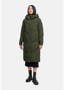 Winterjacke Marikoo "Marikoo Teonaa 16 Steppmantel N101", Damen, Gr. 3XL, gr&uuml;n (olive), Obermaterial: 100% Polyester PES., Jacken Winterjacke