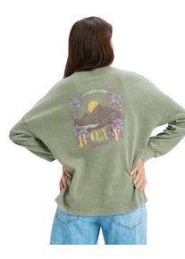 Shirttop Roxy "Eastside Midweight", Damen, Gr. L, oil gr&uuml;n, Obermaterial: 60% Walkfrottier, 40% Microfaser;, Tops Shirttop