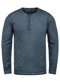 !Solid Rundhalsshirt SOLID "Rundhalsshirt SDTimur", Herren, Gr. L, blau (insignia b), Obermaterial: 100% Baumwolle CO., Shirts Rundhalsshirt