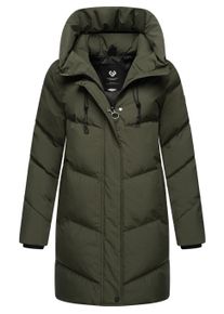 Kurzmantel Ragwear "Kurzmantel Avelin", Damen, Gr. XL, gr&uuml;n (schwarz olive), Obermaterial: 100% Polyester PES. Obermaterial: Futter: 100% Polyester PES. 100% Polyester PES., M&auml;ntel Kurzmantel