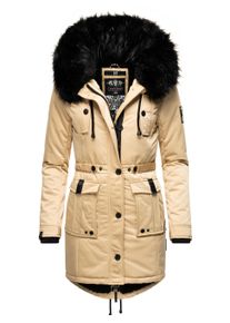 Wintermantel Navahoo "Wintermantel Luluna Prc", Damen, Gr. S, beige, Obermaterial: 100% Polyester PES. Obermaterial: Futter: 100% Polyester PES. 100% Polyester PES., M&auml;ntel Wintermantel