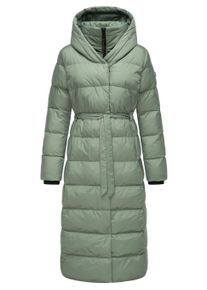 Steppmantel Ragwear "Steppmantel Niara Long", Damen, Gr. L, gr&uuml;n (dusty gr&uuml;n), Obermaterial: 100% Nylon NY. Obermaterial: Futter: 100% Polyester PES. 100% Polyester PES., M&auml;ntel Steppmantel
