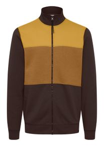 Sweatjacke Blend "Sweatjacke BHBlock", Herren, Gr. M, braun (java), Obermaterial: 60% Baumwolle CO. 40% Polyester PES., normal, Rundhals, Sweatjacken Sweatjacke