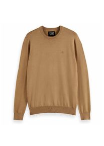 Scotch & Soda Sweatshirt SCOTCH & SODA "Strickpullover Core Viskose Pullover", Herren, Gr. XXL, braun (hellbraun), Obermaterial: 81% Viskose CV. 19% Nylon NY., Sweatshirts Sweatshirt